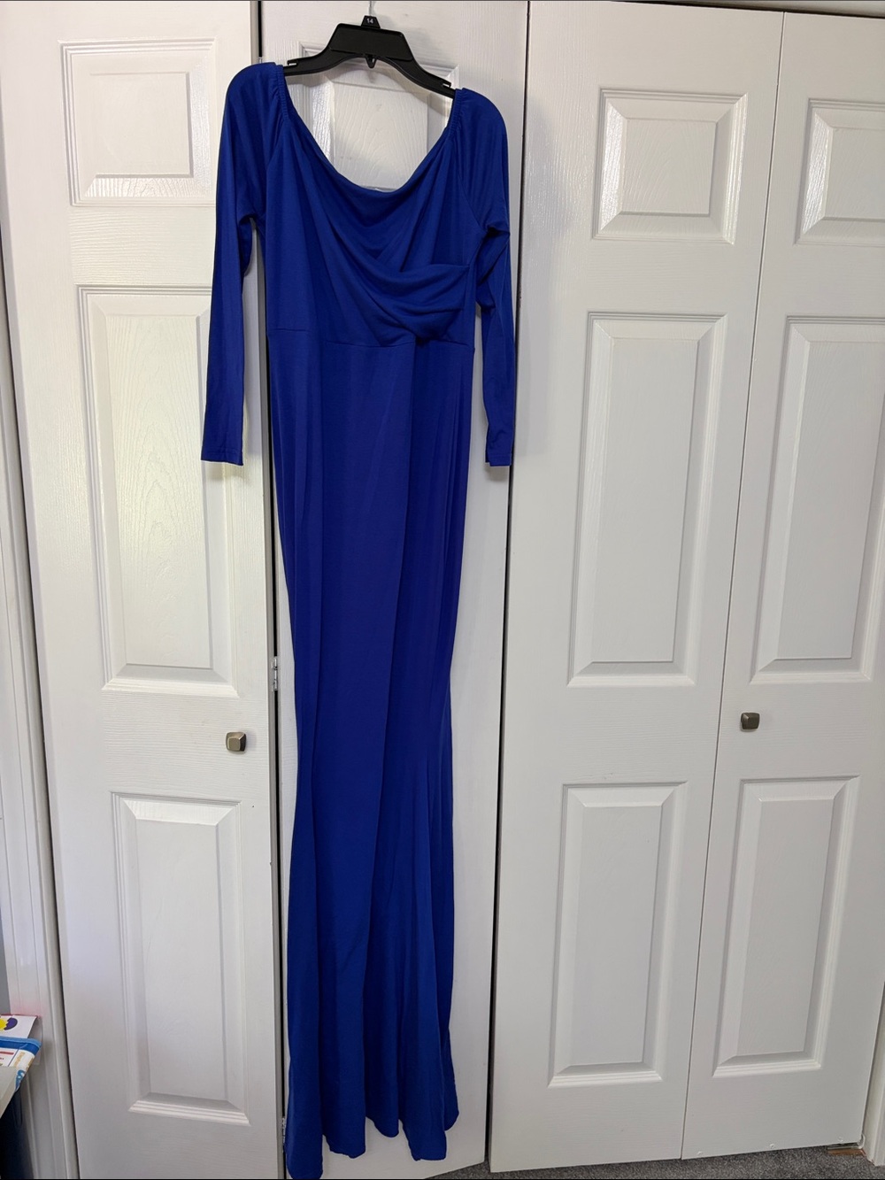 Long sleeve maternity dress